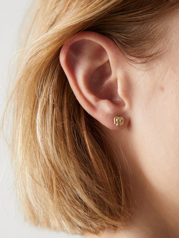 Anissa Kermiche Rubies Boobies ruby & 9kt gold single earring