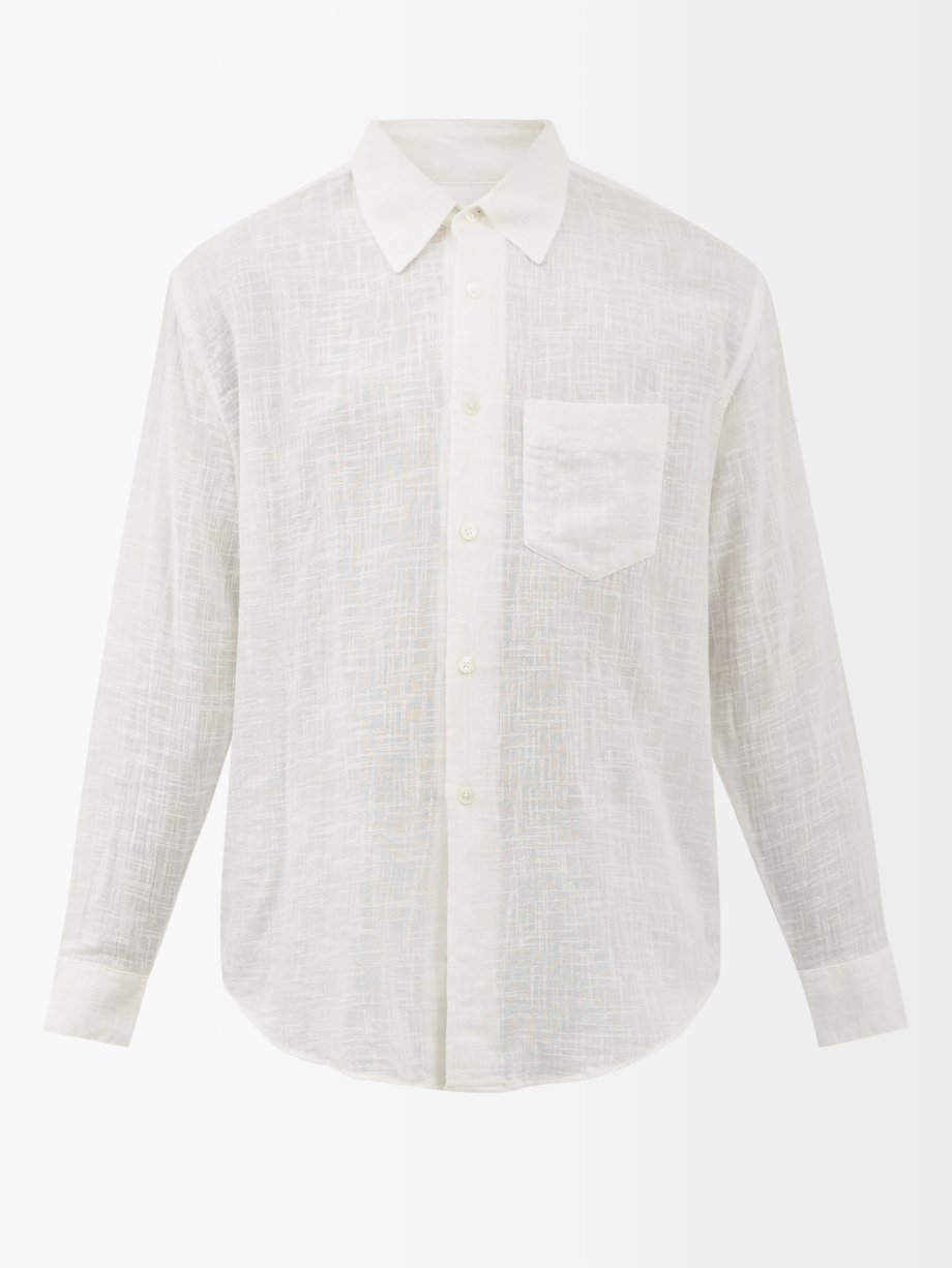 White Coco cotton-voile shirt | Our Legacy | MATCHES UK
