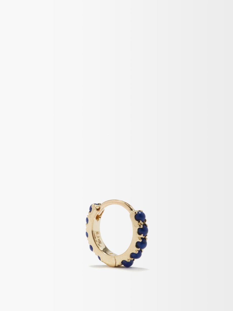 Maria Tash Eternity lapis lazuli & 14kt gold single earring