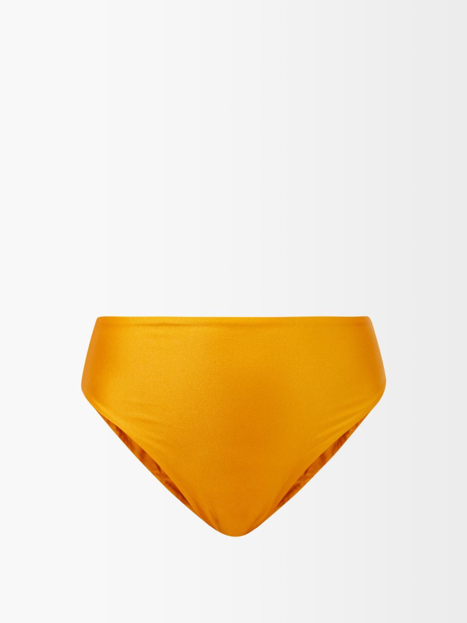 Gold Incline high-rise bikini briefs | Jade Swim | MATCHESFASHION UK