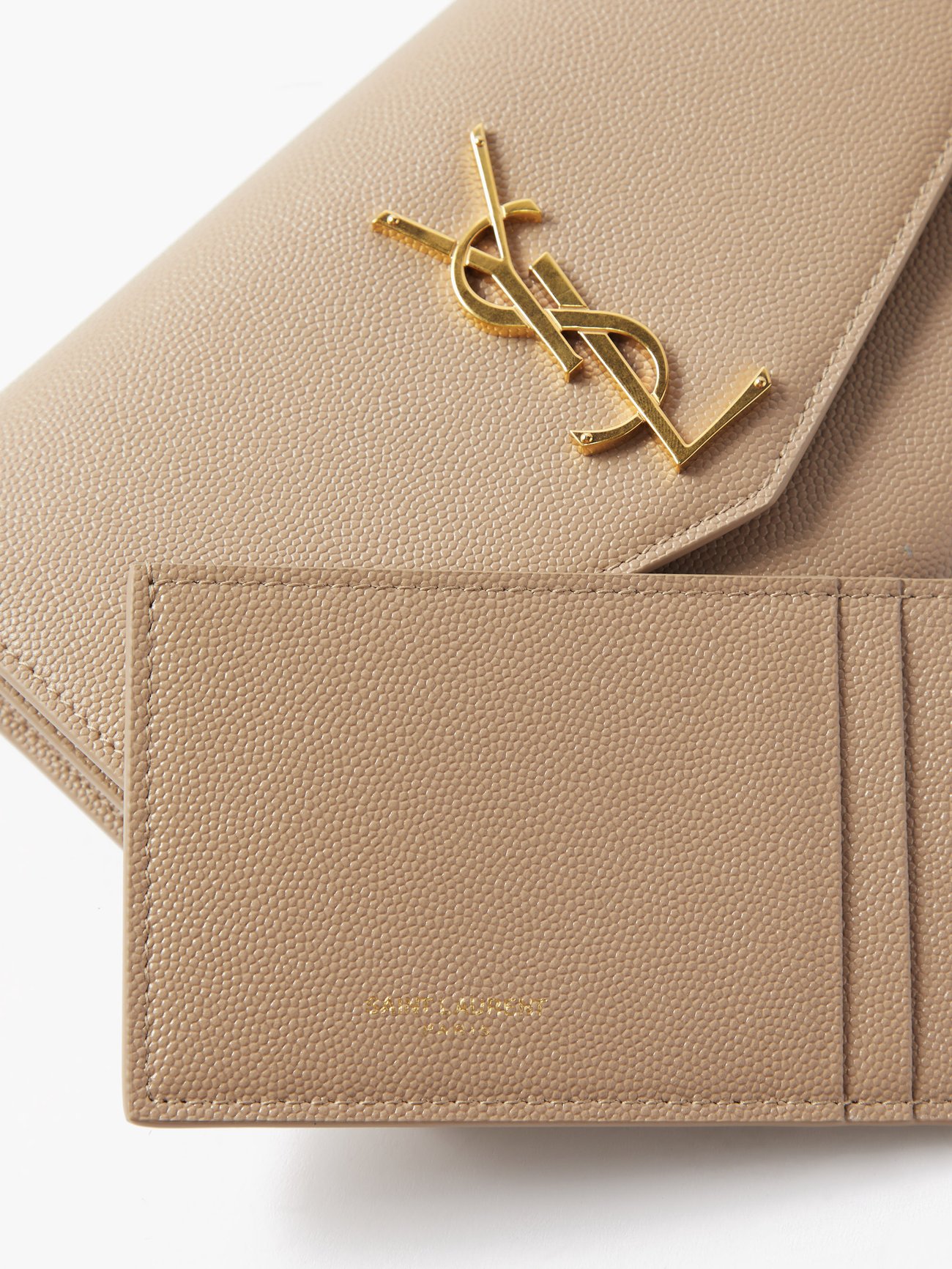 Neutral Uptown YSL-logo hopsack cross-body bag