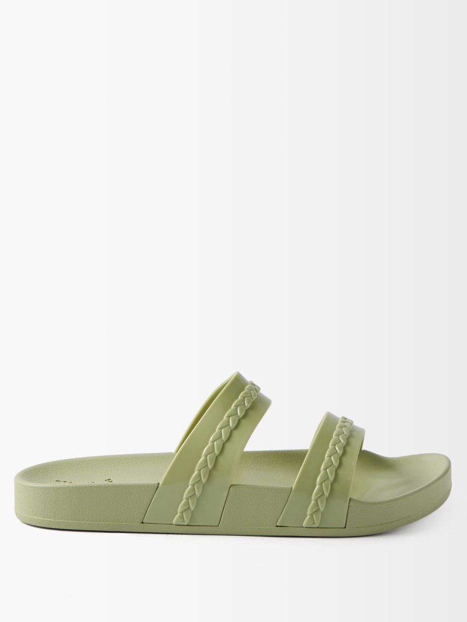 Green Meli rubber slides | Ancient Greek Sandals | MATCHESFASHION US