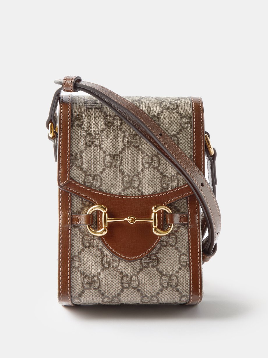 Gucci Small Canvas Horsebit 1955 Shoulder Bag