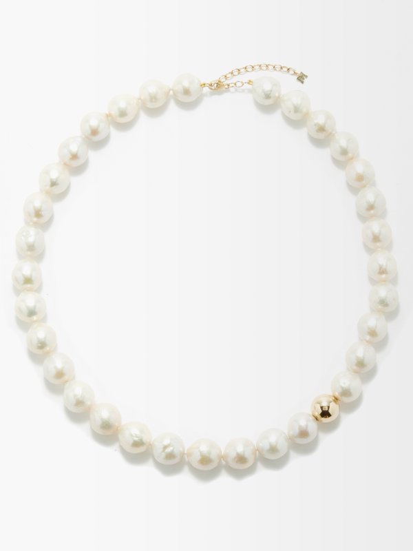 Mateo Pearl & 14kt gold necklace