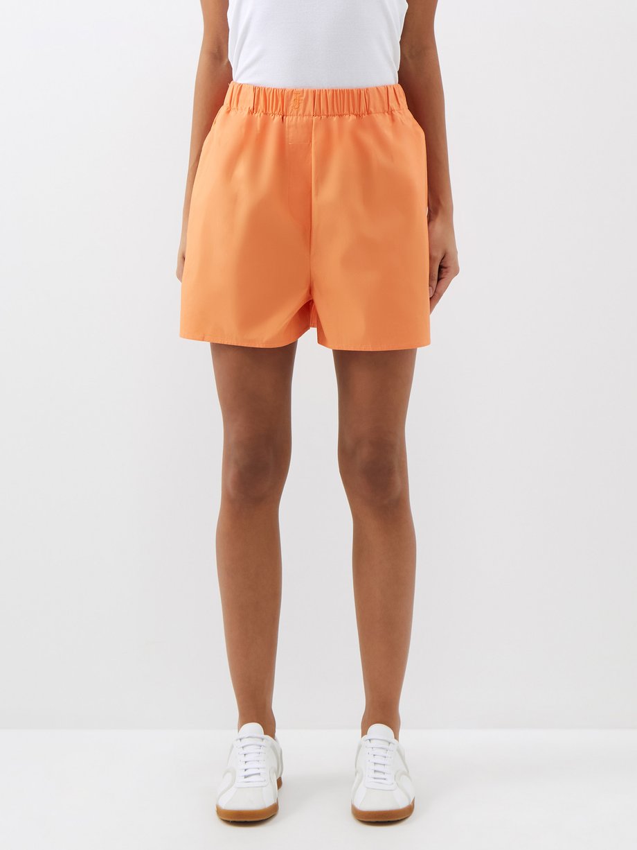 The Frankie Shop Lui organic cotton-poplin shorts
