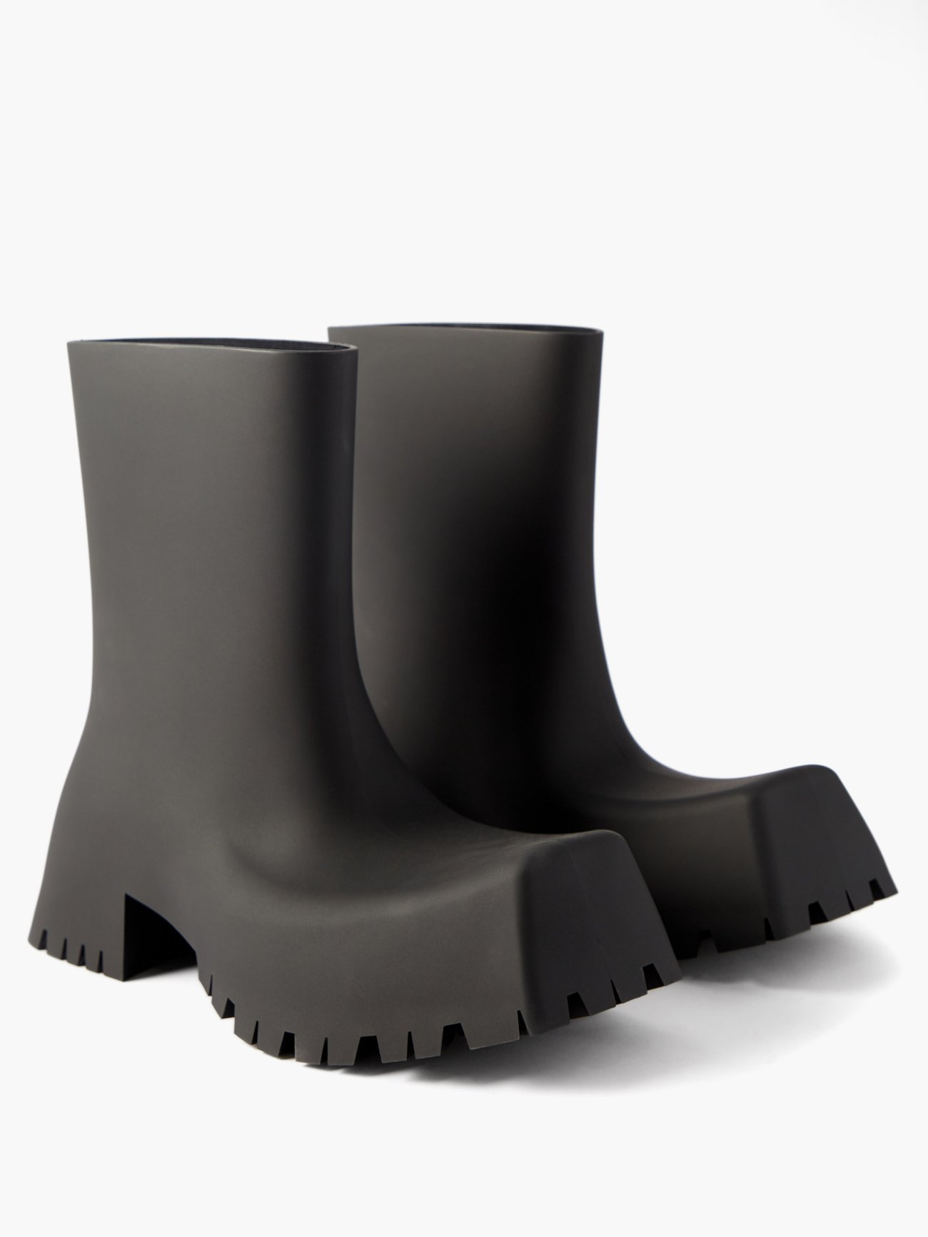 Black Trooper rubber boots | Balenciaga | MATCHESFASHION US