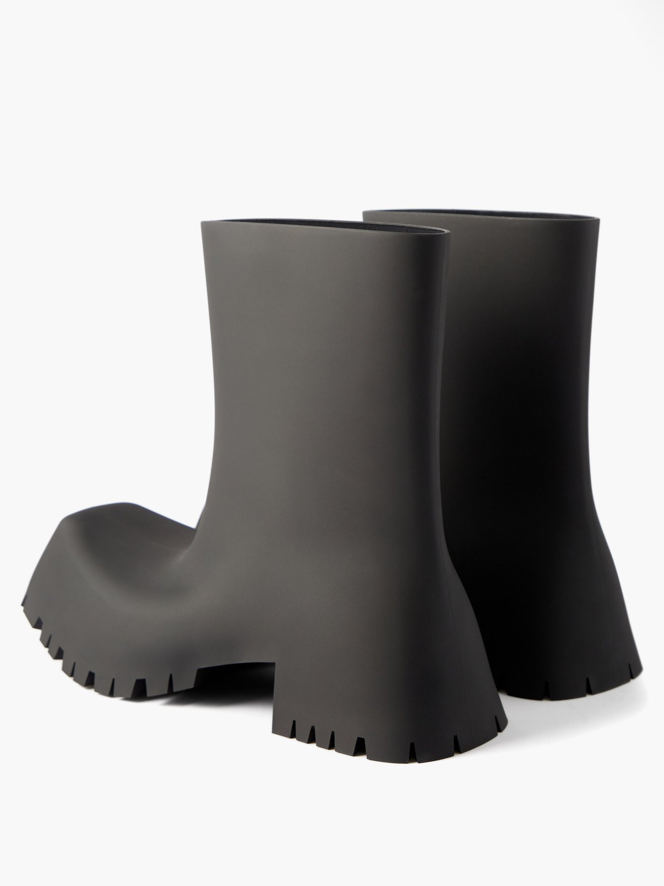 Balenciaga Balenciaga Trooper rubber boots Black｜MATCHESFASHION