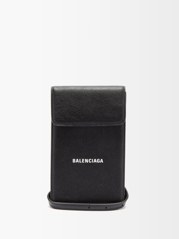 Balenciaga Cash logo-print cardholder