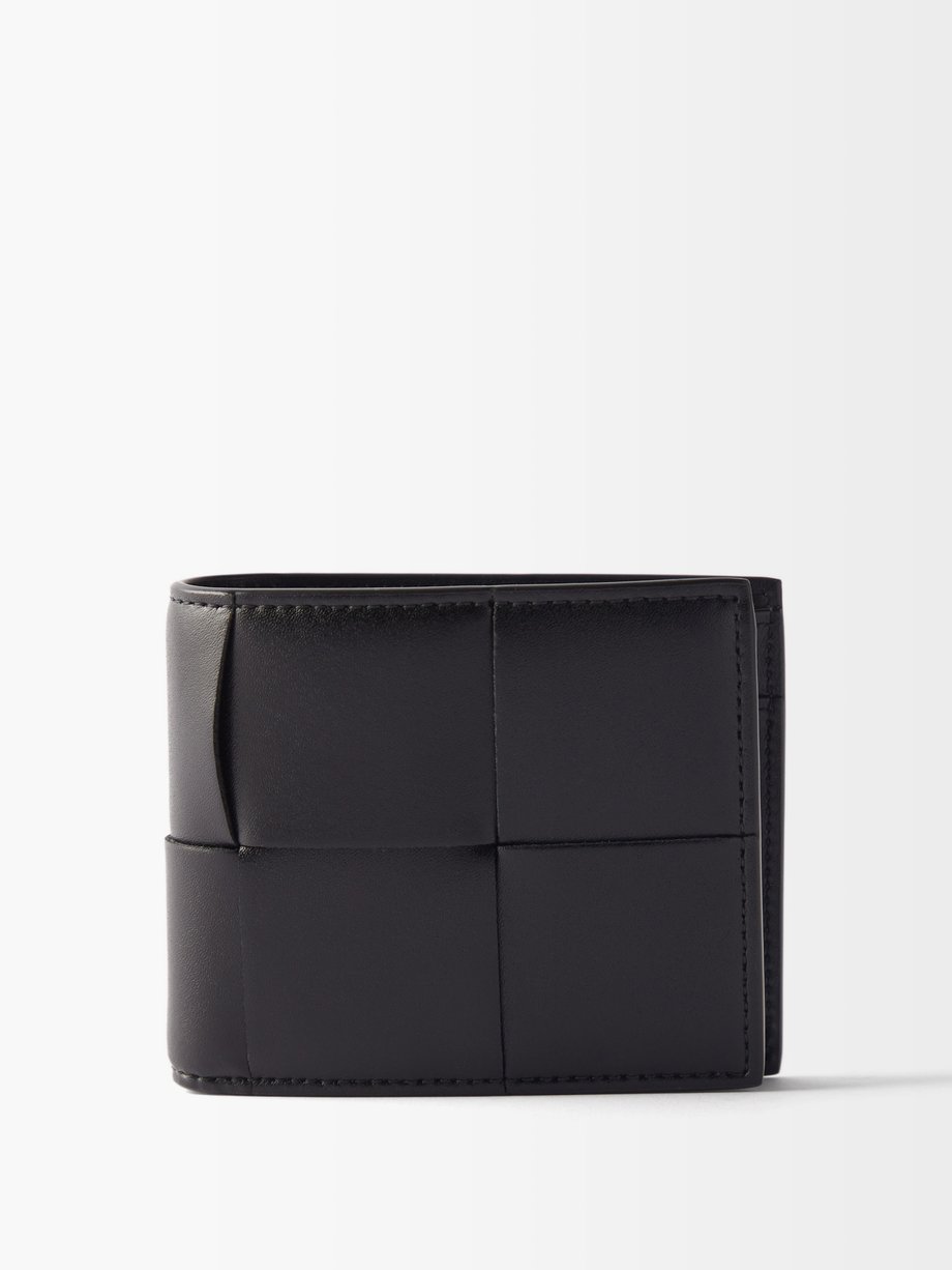 Bottega Veneta XL Intrecciato-leather bi-fold wallet