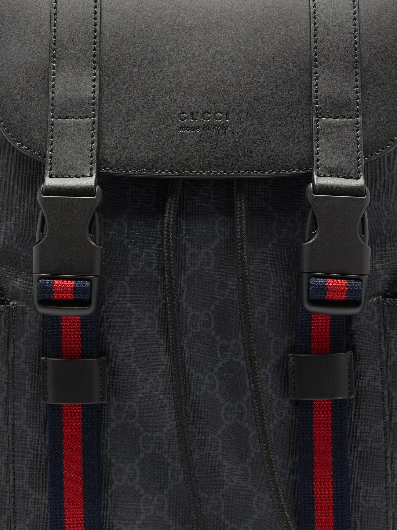 Gucci Black GG Single Strap Backpack for Men