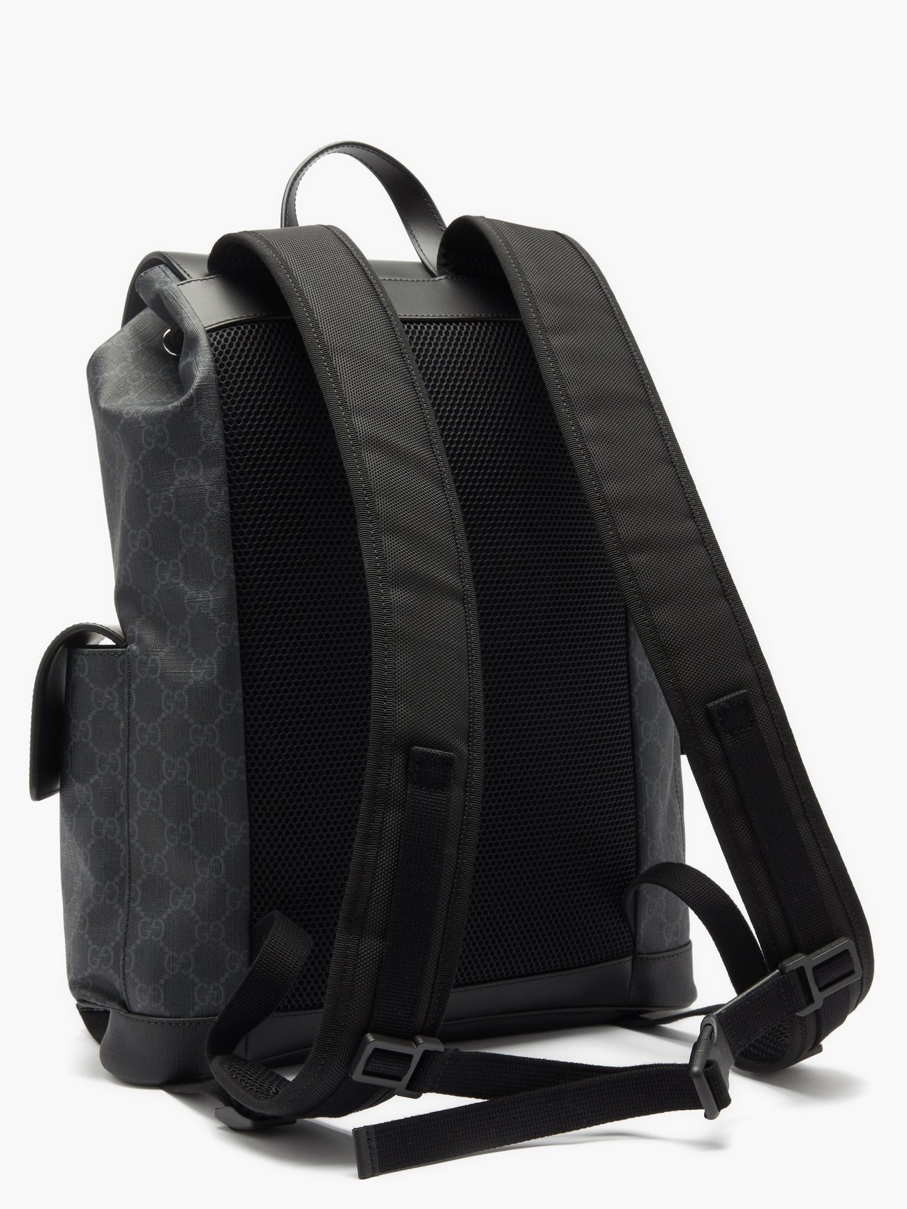 Gucci Black GG Canvas Original Backpack Bag - Yoogi's Closet