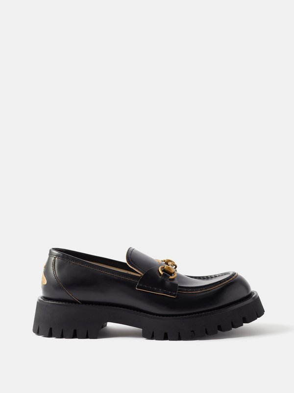 Gucci Horsebit leather chunky loafers