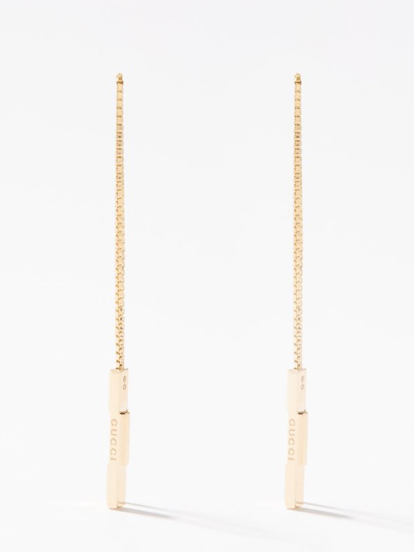 Gucci Link to Love 18kt gold earrings