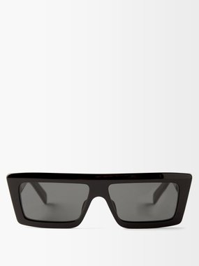 Celine Eyewear Flat-top square acetate sunglasses