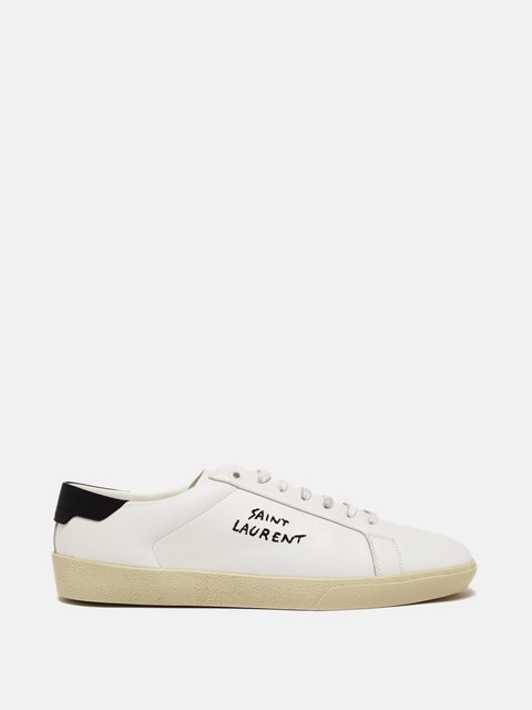 White Court Classic SL 06 embroidered leather trainers Saint