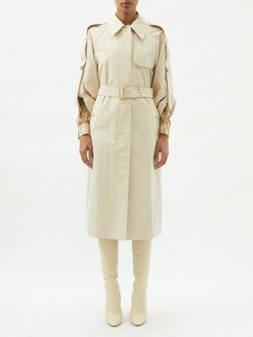 MAISON MARGIELA, Patchwork Shoulder Reversible Trench Coat