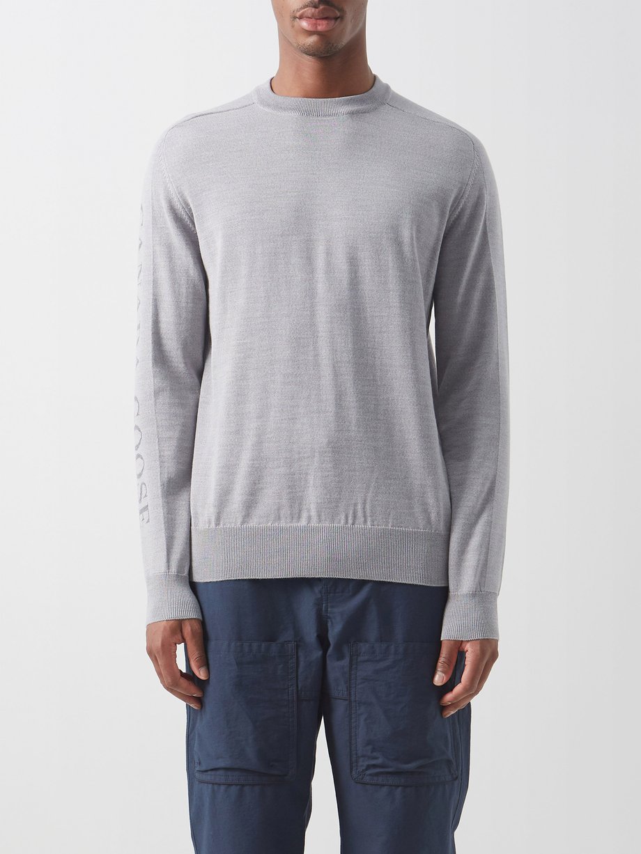 Grey Welland merino-knit sweater | Canada Goose | MATCHESFASHION UK