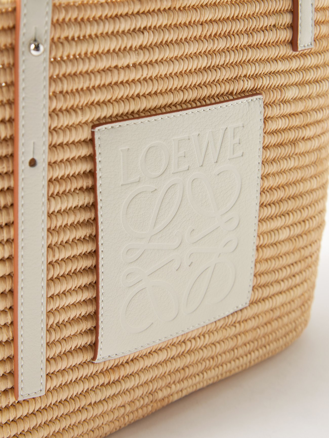 Anagram basket leather tote Loewe Beige in Leather - 24784044