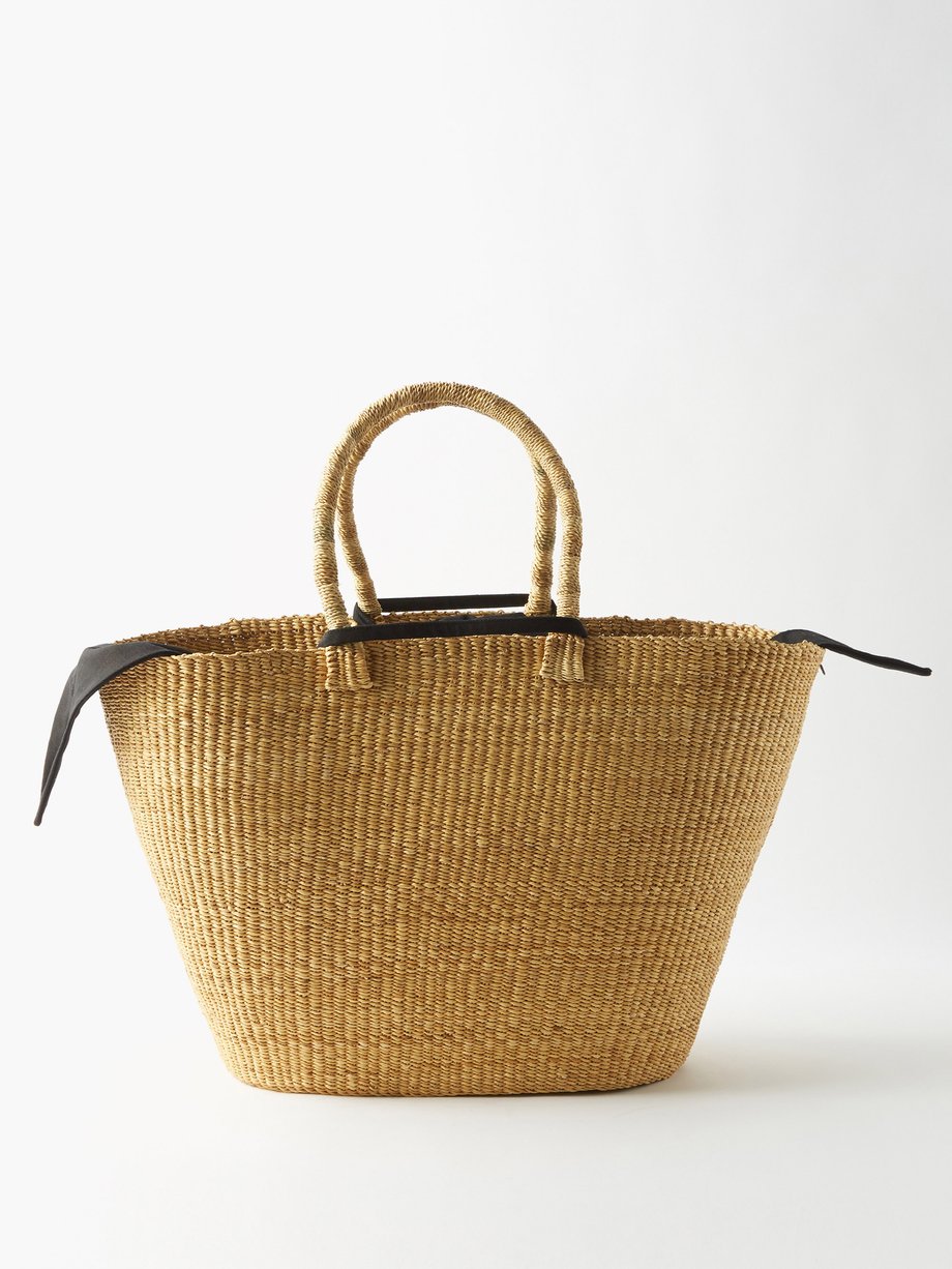 Neutral Panier woven basket bag | Muuñ | MATCHESFASHION UK