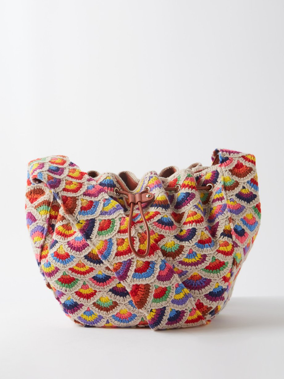 Print Lallo medium crochet shoulder bag Chloé MATCHESFASHION UK