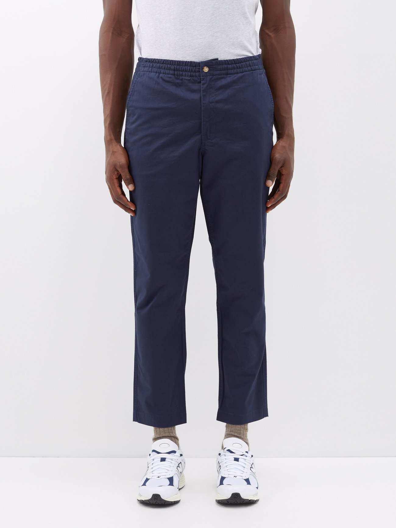 Navy Prepster cotton-blend trousers | Polo Ralph Lauren | MATCHES UK