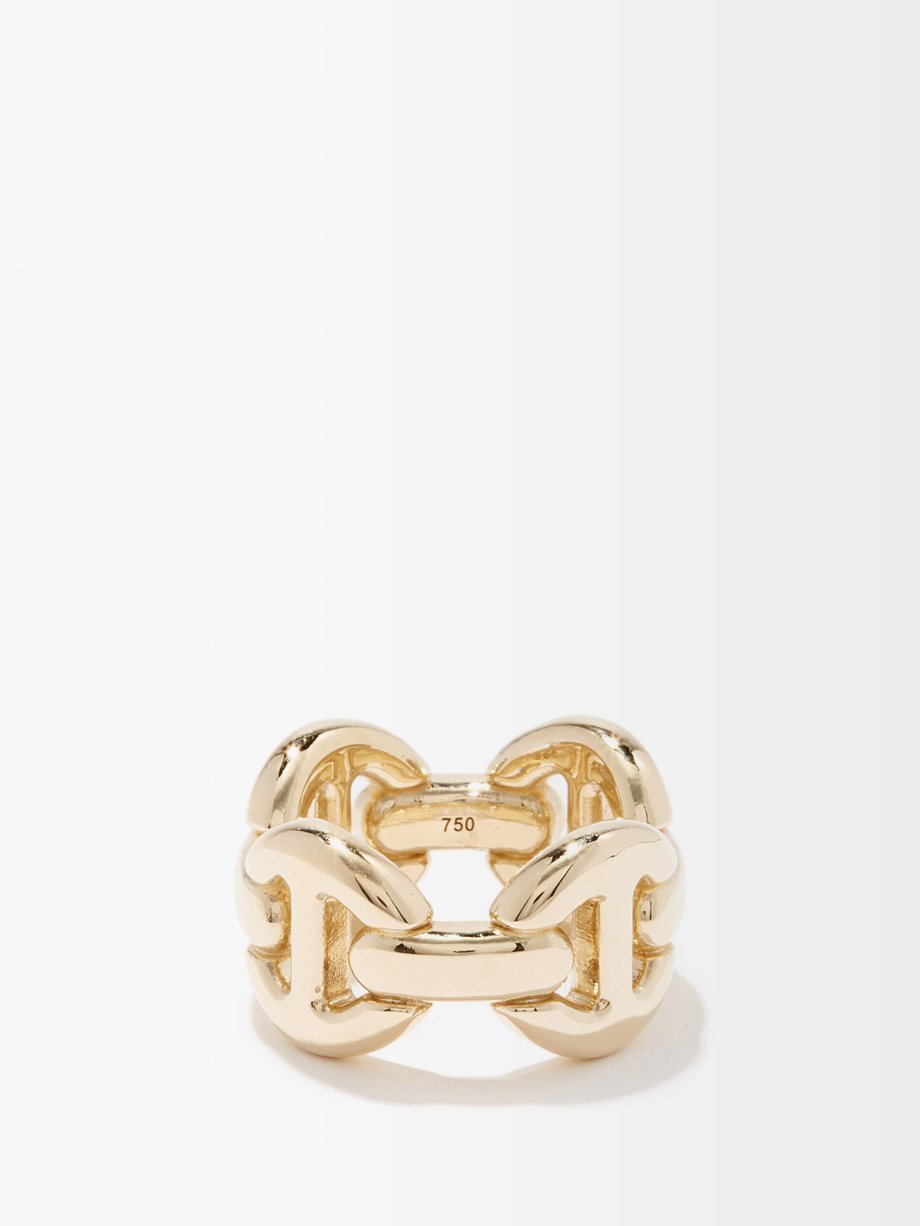 Yellow gold Quad-link 18kt gold ring | Hoorsenbuhs | MATCHESFASHION US