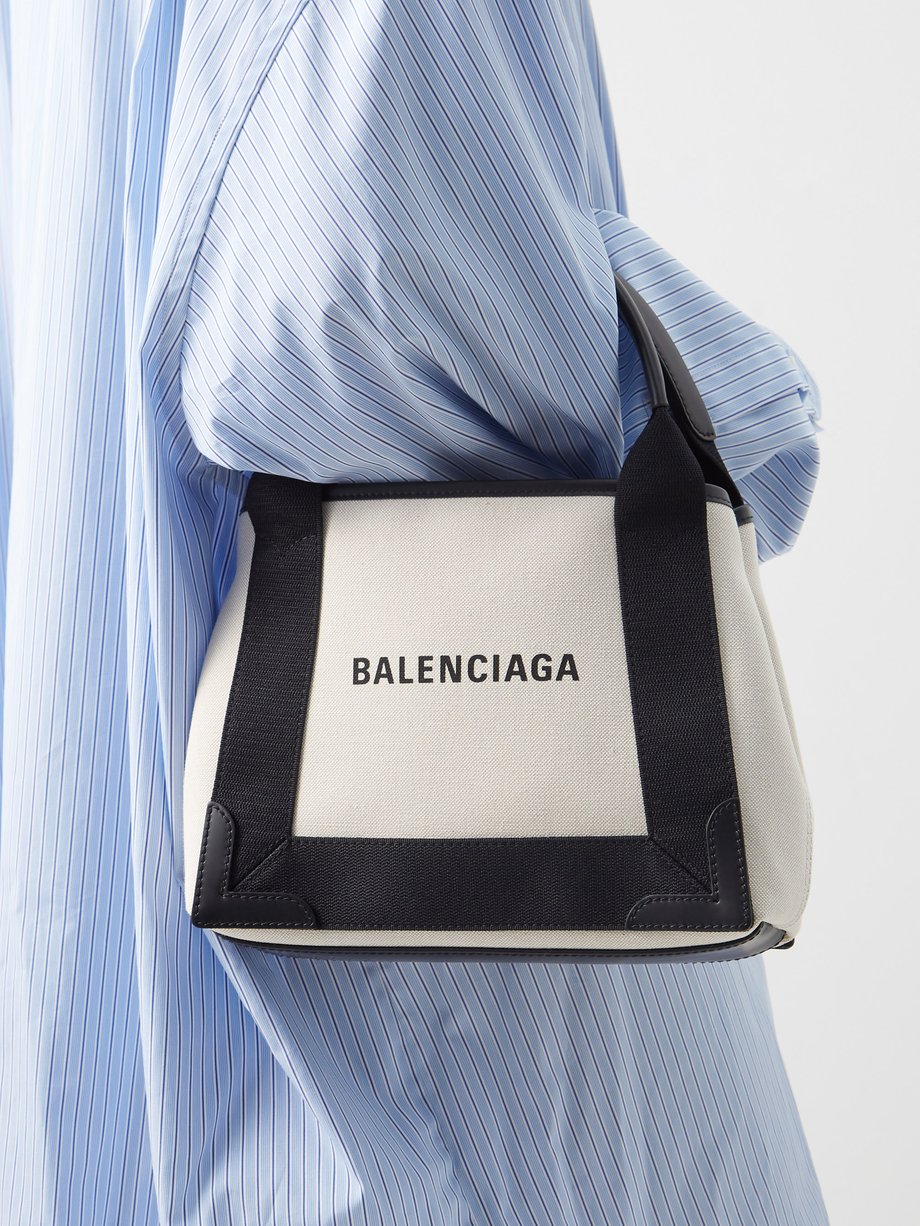 Neutral small canvas tote bag Balenciaga MATCHESFASHION
