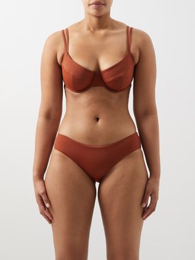 Form and Fold The Base D-G half-cup underwired bikini top