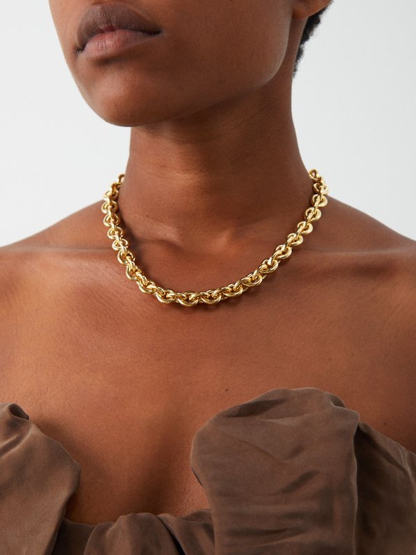 Laura Lombardi Luciana Recycled Gold-plated And Gold-tone Necklace - one  size - ShopStyle