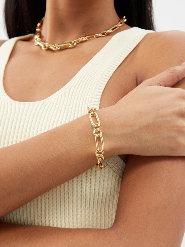 Laura Lombardi Rafaella 14kt gold-plated chain bracelet