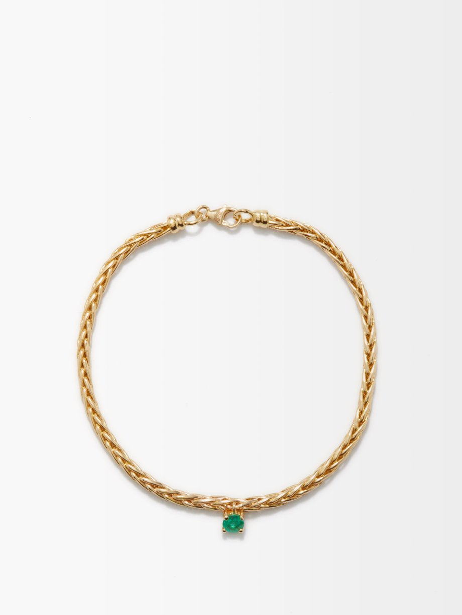 Gold Emerald & 18kt gold bracelet | Yvonne Léon | MATCHESFASHION US
