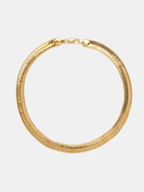 FALLON Hailey herringbone-chain necklace