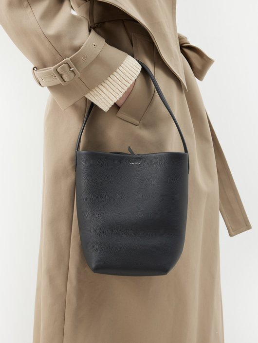 THE ROW Park small grained-leather shoulder bag
