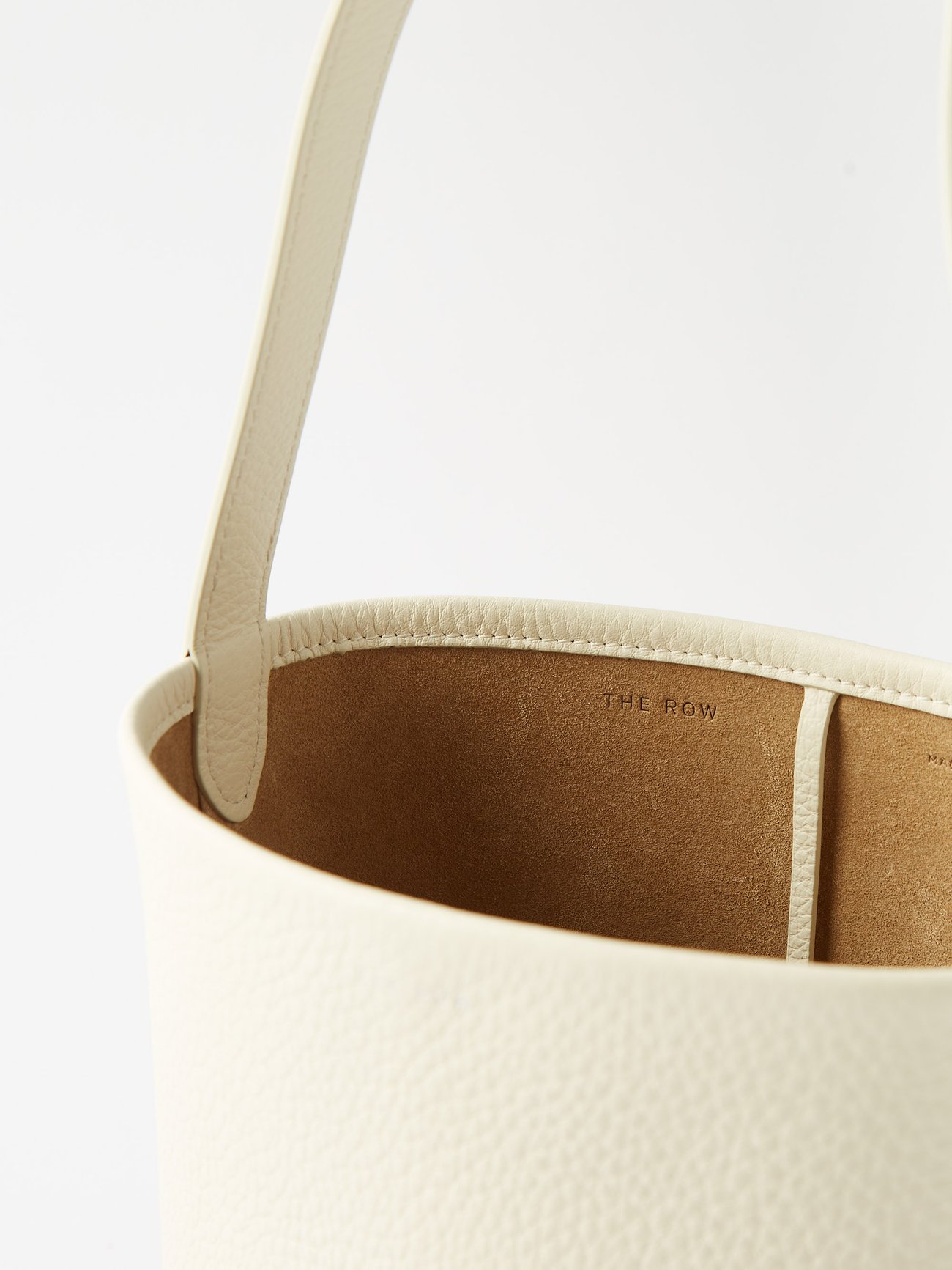 White Park small grained-leather shoulder bag