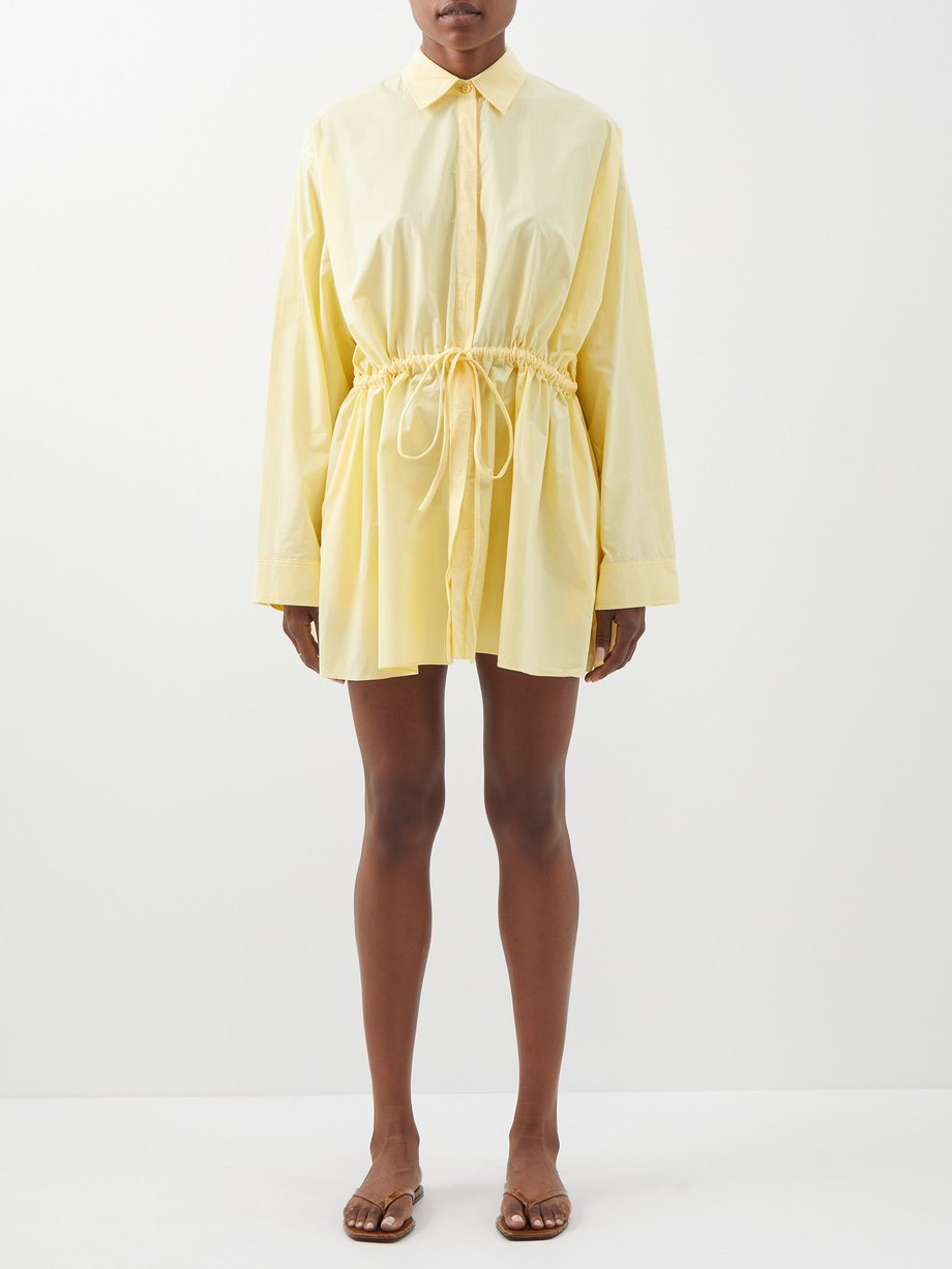 Yellow The Relaxed organic-cotton tunic | Matteau | MATCHESFASHION AU