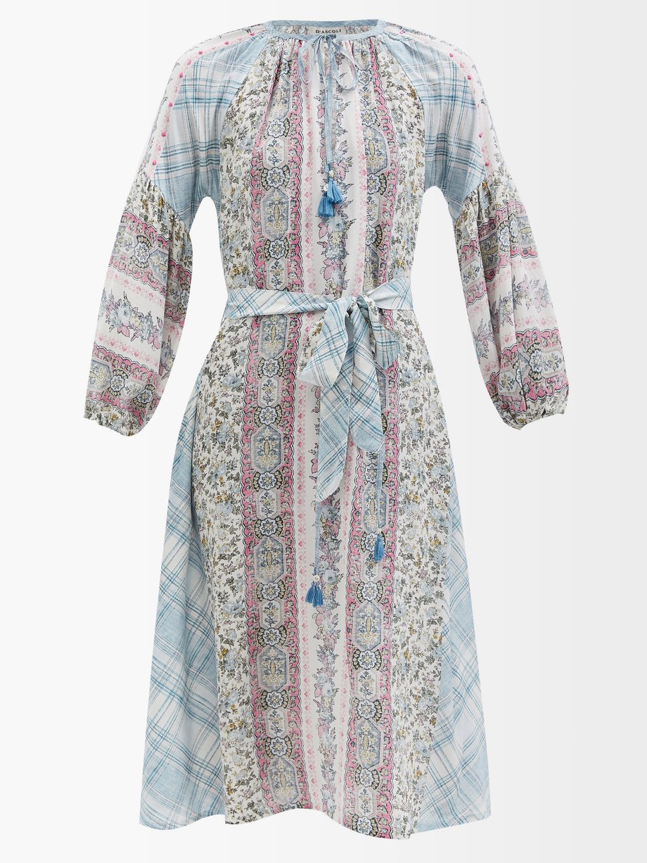 D'Ascoli Hannah floral-print silk-crepe dress
