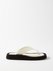 Ginza leather and suede sandals