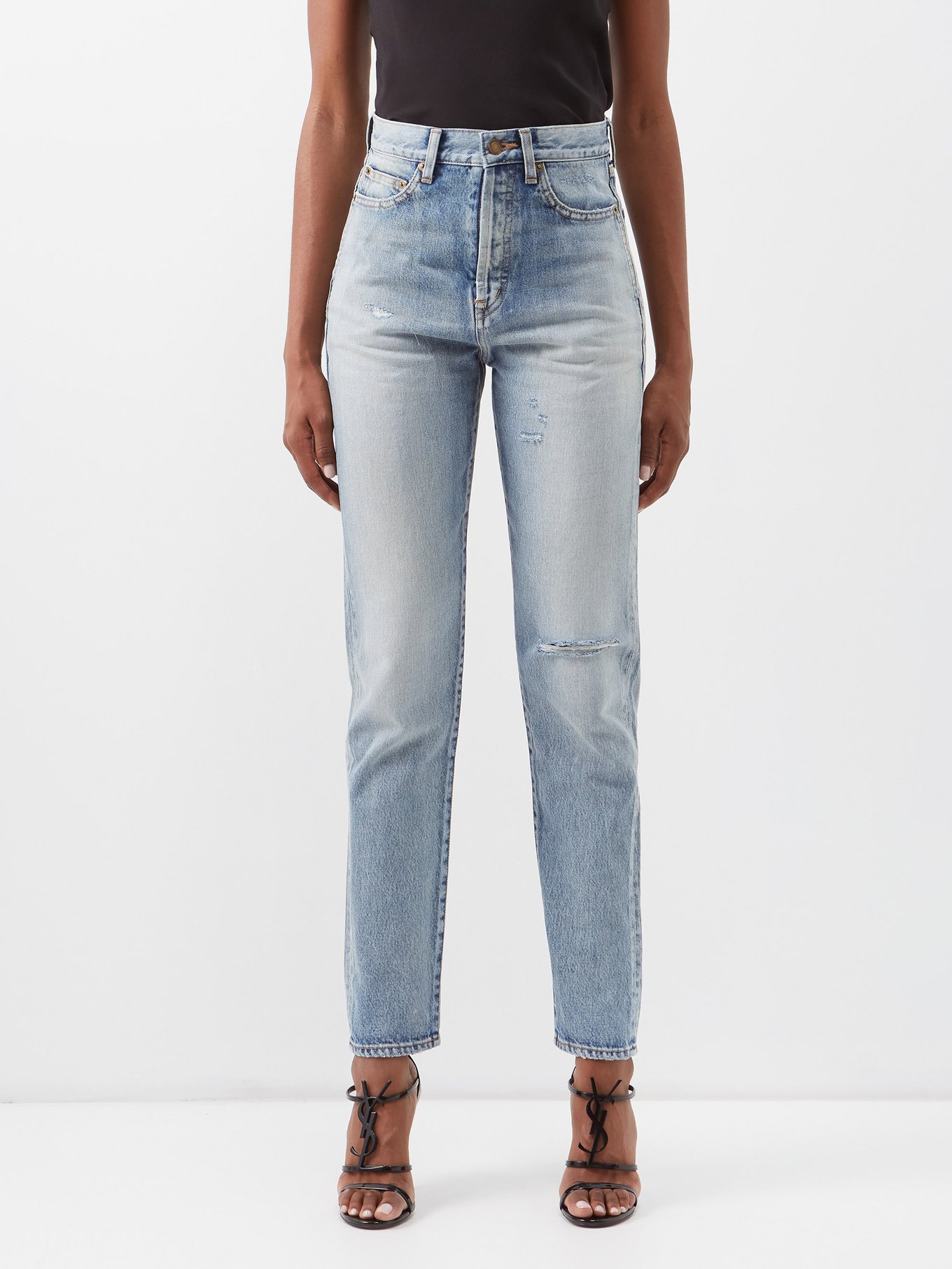 Distressed skinny jeans | Saint Laurent