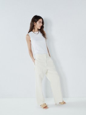 Raey Relaxed ramie and cotton-blend tailored trouser