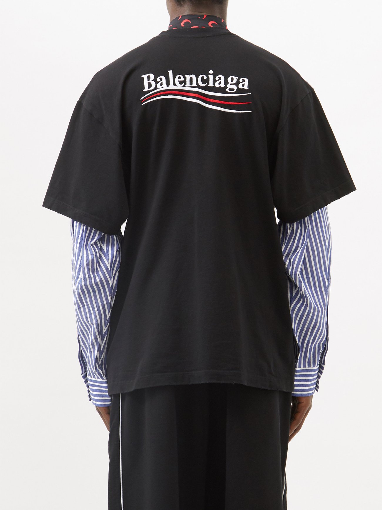 Balenciaga Dry Cleaning Logo Shirt Black Men's - US