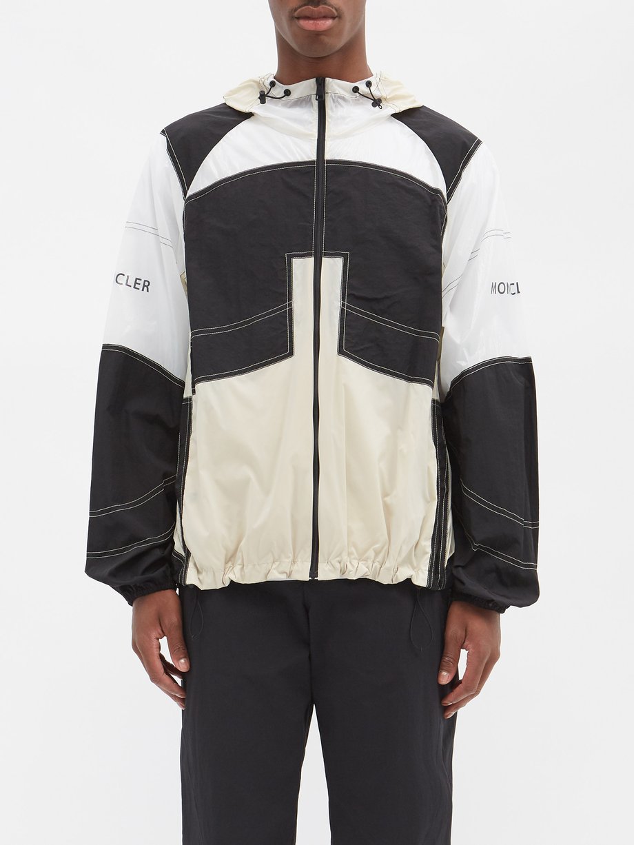 White Jessop panelled multi-fabric jacket | Moncler Genius ...