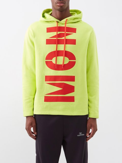 Green Logo-print cotton-jersey hoodie | Moncler Genius | MATCHES UK
