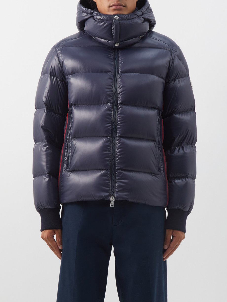 Navy Lunetiere quilted down coat | Moncler | MATCHES UK