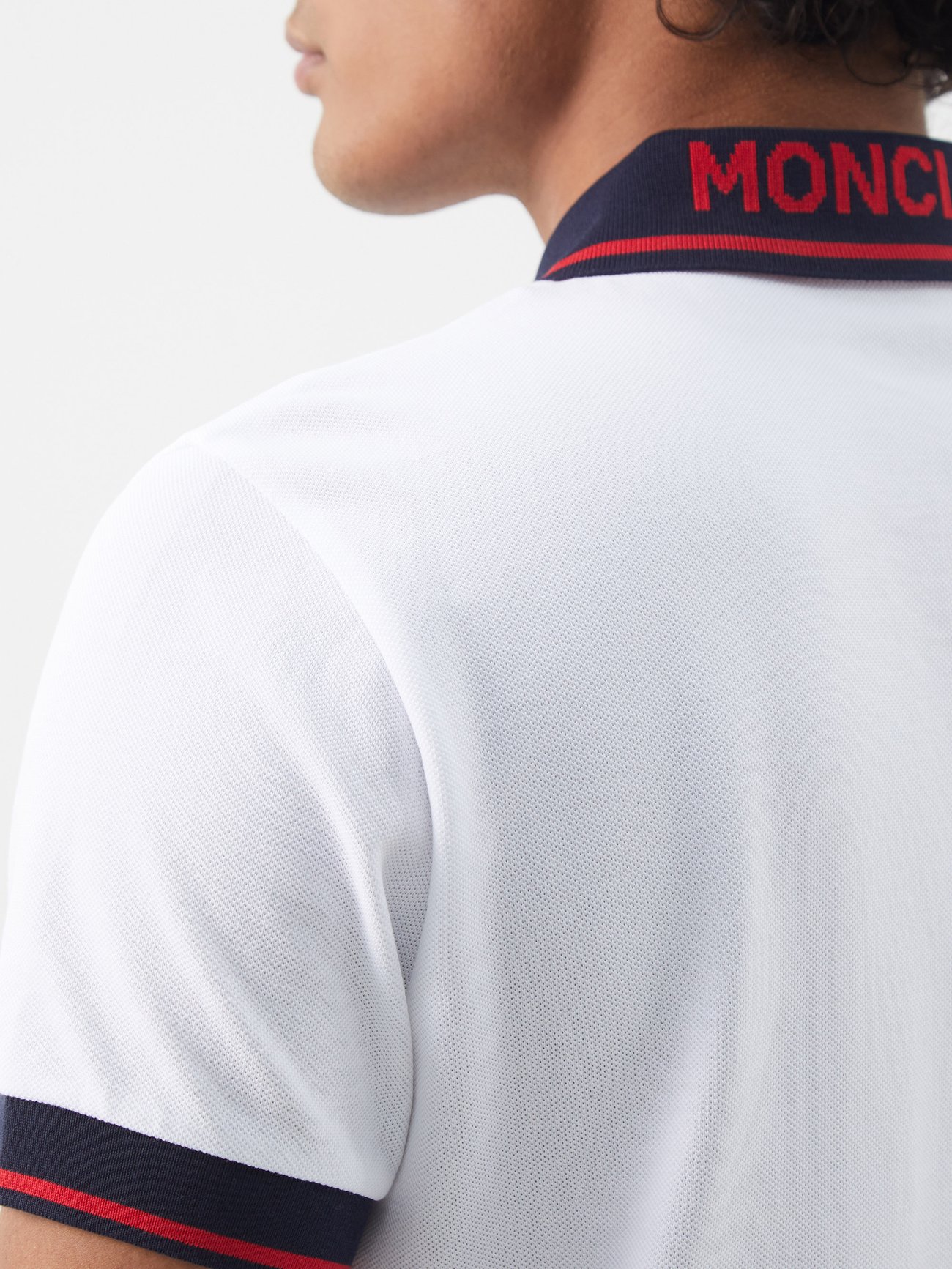 Logo-appliqué Moncler White shirt | cotton-piqué US MATCHESFASHION | polo