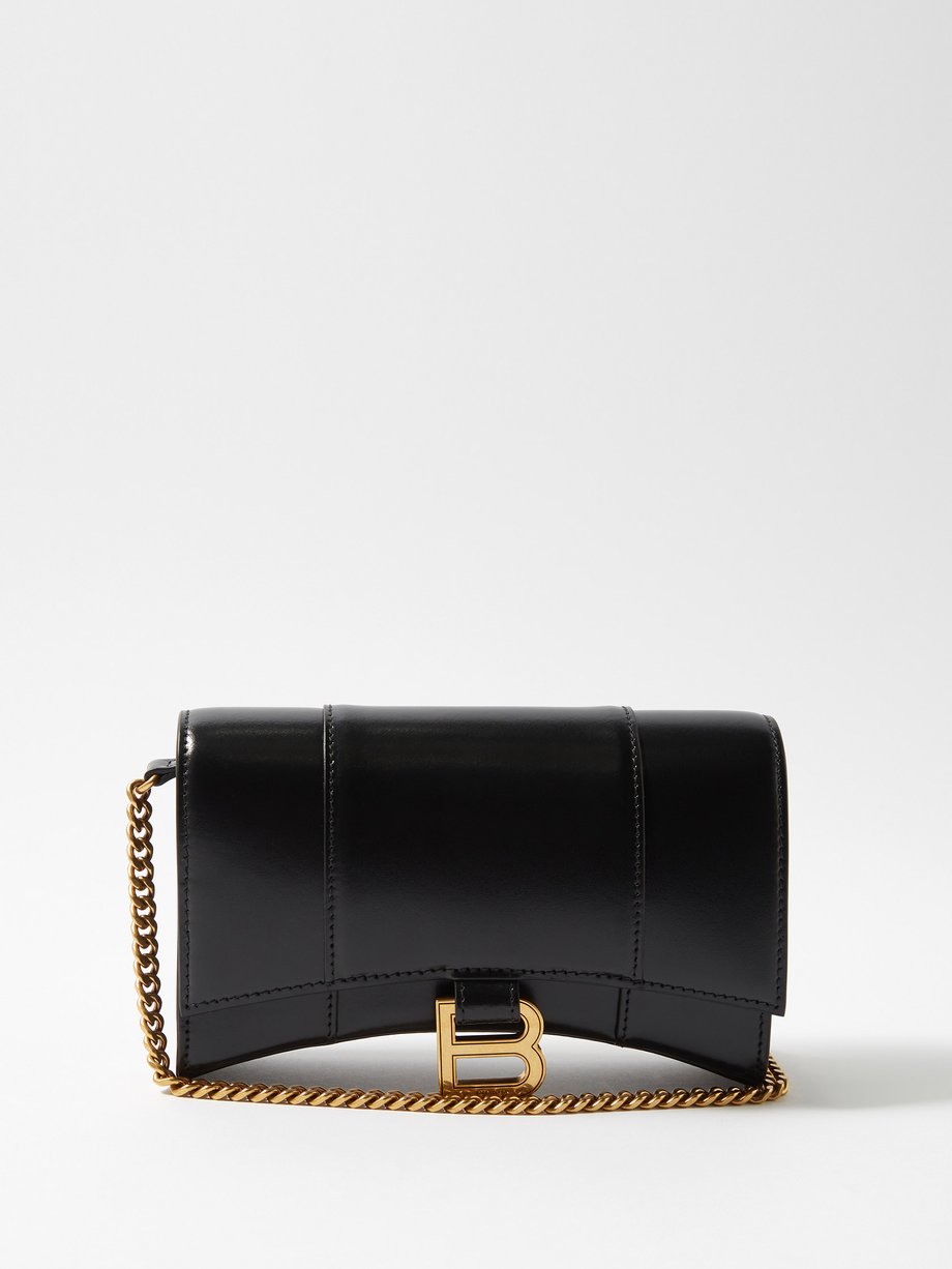 NWT Balenciaga Black Mini Hourglass Tiny Bag Chain Purse Handbag  eBay