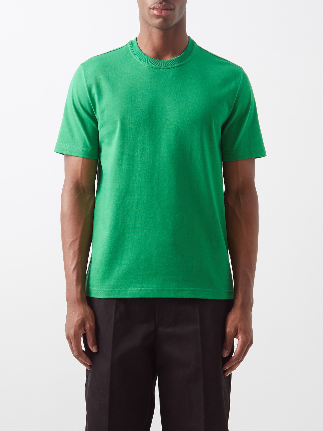 Chalk Sunrise cotton-jersey T-shirt, Bottega Veneta