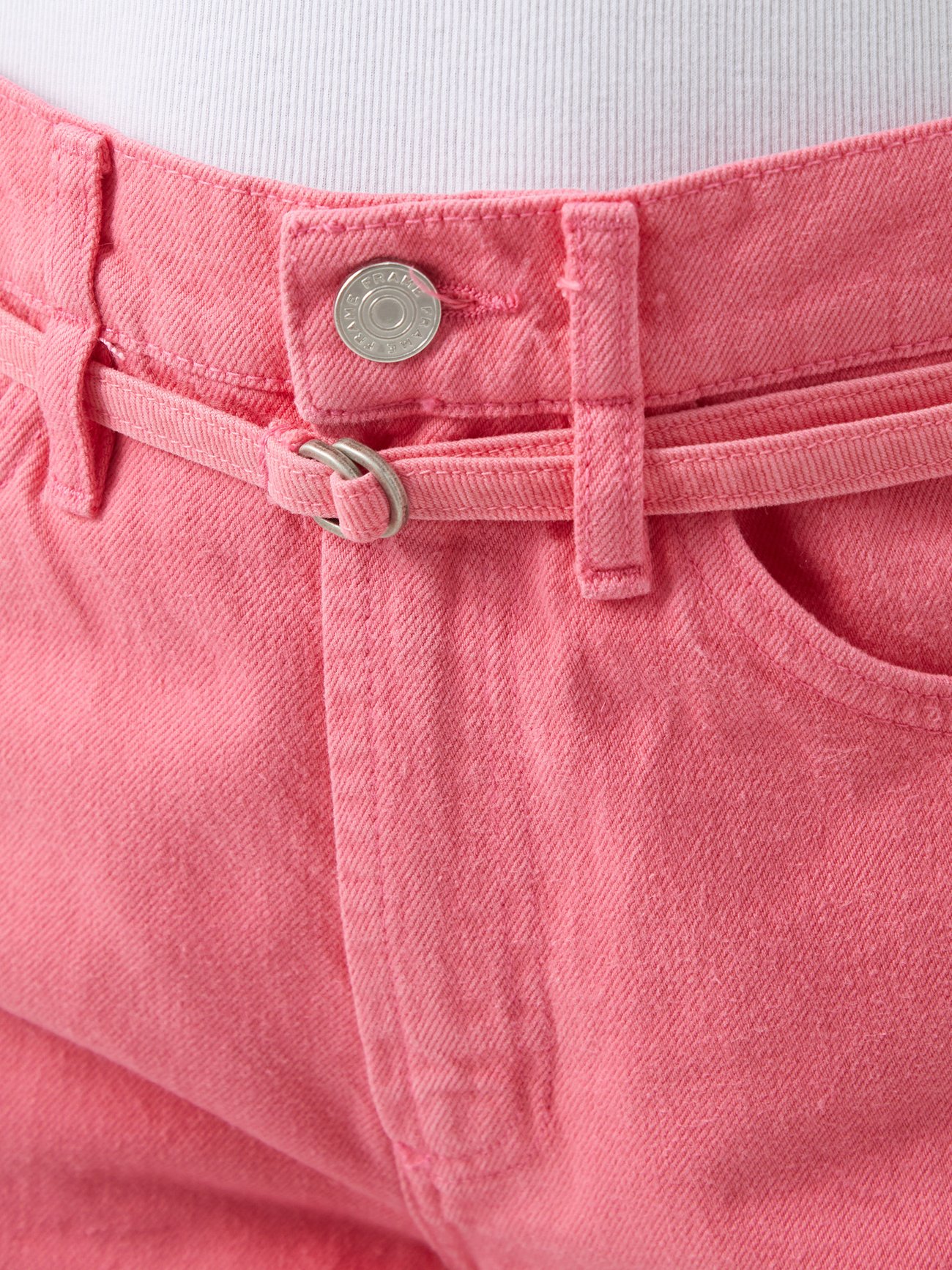 Frame Denim High Rise Baggy Pant Hot Pink - ShopStyle Jeans