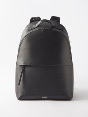 Paul Smith PS Leather Signature Stripe Holdall Black
