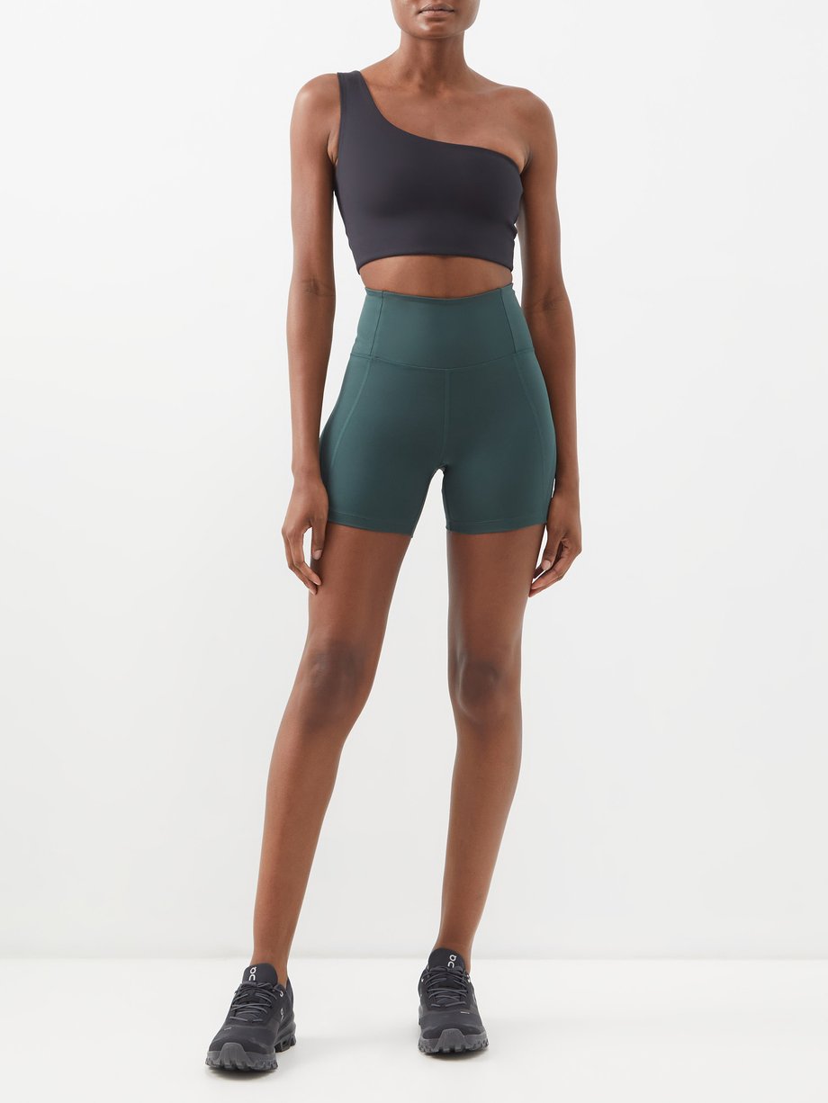 Girlfriend Collective Recycled Bianca One-Shoulder Sports Bra - Earth –  Terra Shepherd Boutique & Apothecary
