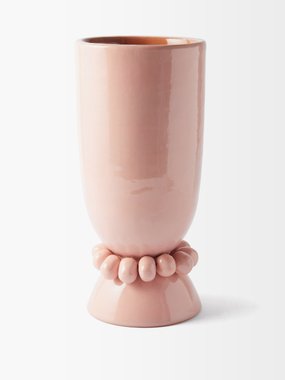 Tina Vaia Santa beaded ceramic vase